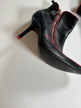 Load image into Gallery viewer, Vintage Y2K Miss Sixty Black and Red Moto Ankle Boots
