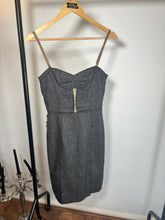 Load image into Gallery viewer, Vintage Y2K Grey Check Wool Dolce &amp; Gabbana Midi Dress
