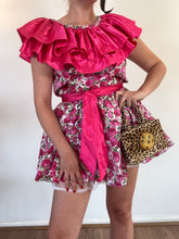 Load image into Gallery viewer, Vintage Y2K Pink Floral Frill Dress
