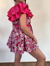 Load image into Gallery viewer, Vintage Y2K Pink Floral Frill Dress
