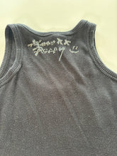 Load image into Gallery viewer, Vintage Y2K Diamonds Rock Black Diamante Vest Top
