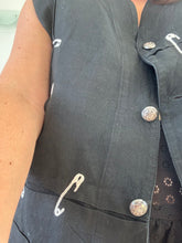 Load image into Gallery viewer, Vintage Y2K Safety Pin Waistcoat
