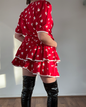 Load image into Gallery viewer, Vintage 90s Jessica Howard red and white frill dress

